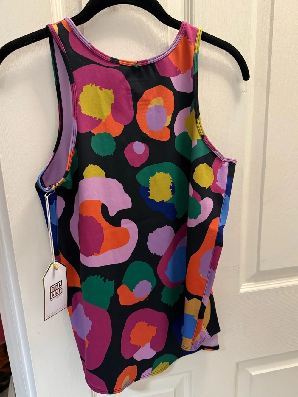 NWT Emily McCarthy Boxy Tank in Pop Cheetah - Picture 6 of 6